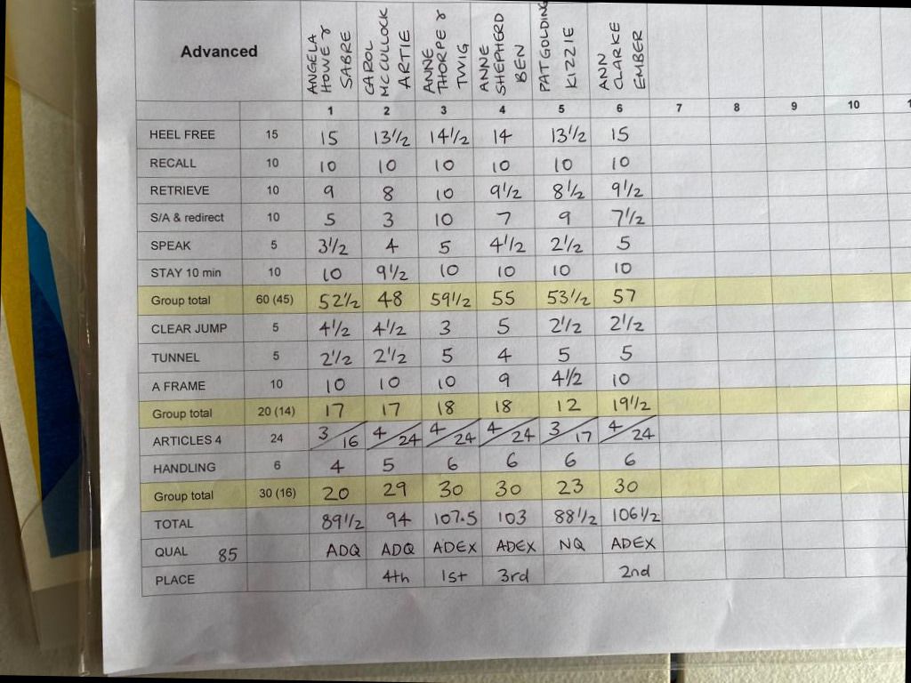 Advanced Scoresheet